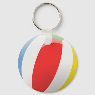 Animated beach ball keychain
