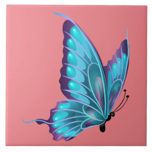 Animated Blue Butterfly Tile