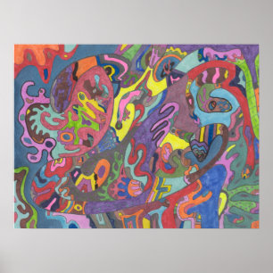 Animated Colour, 24x18 Poster