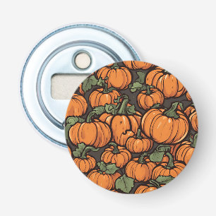 Animated Cute Pumpkin Minimalist Fall Halloween Bottle Opener