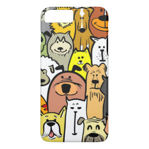 Animated Dogs and Cats illustrations iPhone 8 Plus/7 Plus Case