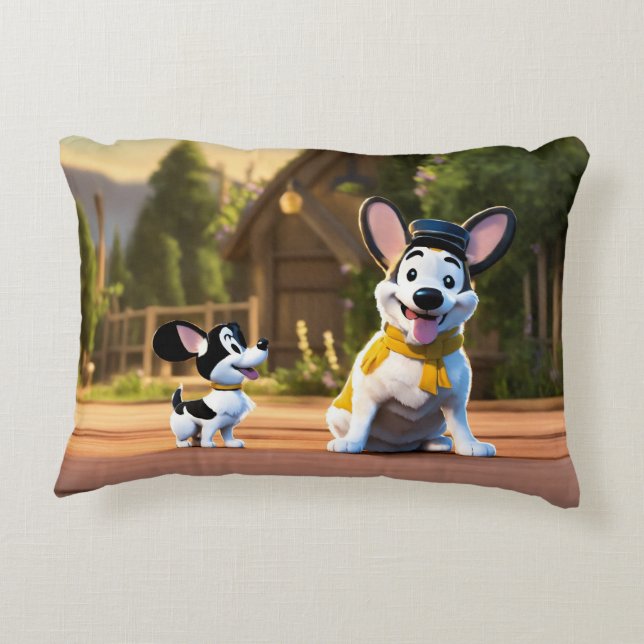 ANIMATED DRAWN KID PILLOW (Back)