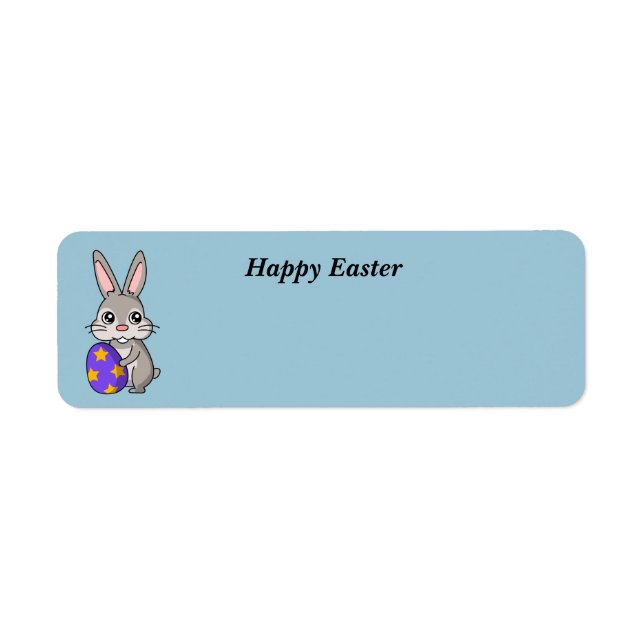 Animated Easter Bunny label (Front)