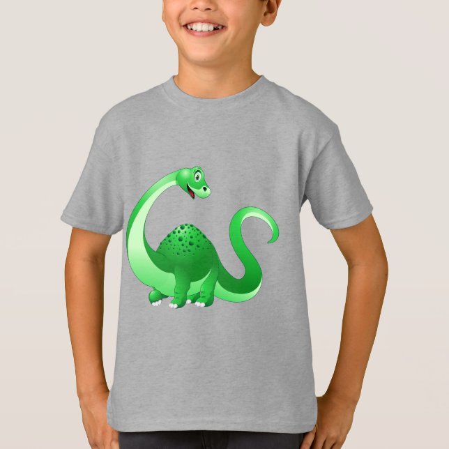 Animated green dinosaur T-Shirt (Front)