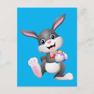 Animated Happy Easter Bunny Postcard
