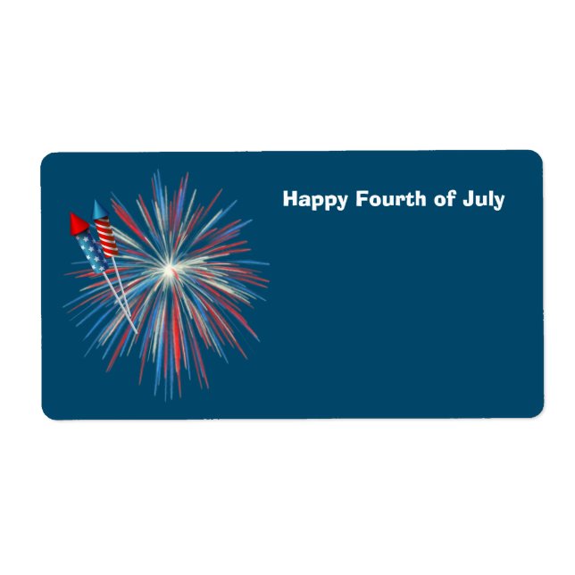 Animated July 4th fireworks and rockets (Front)