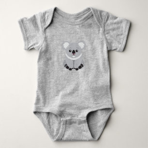 Animated Koala Bear Baby Bodysuit
