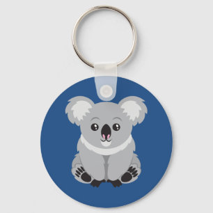 Animated Koala Bear Keychain