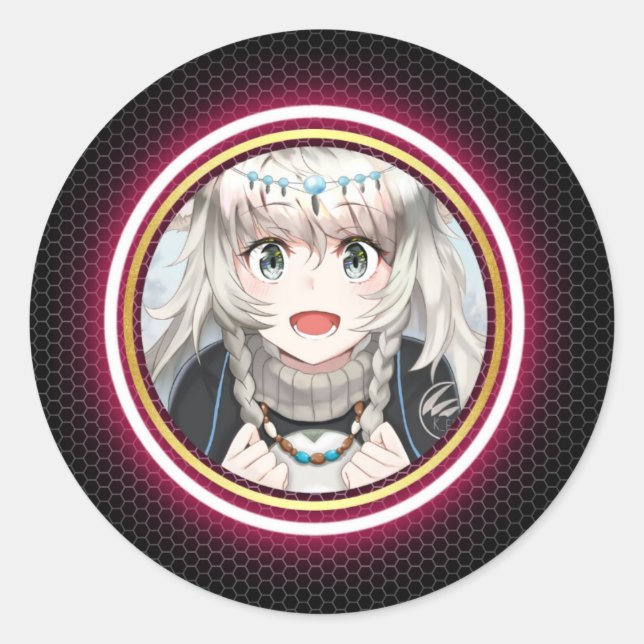Animated Logo Design Classic Round Sticker (Front)