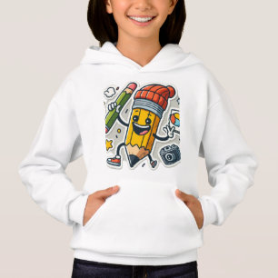 Animated Pencil Character - Playful Art