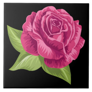 Animated Pink Rose Tile