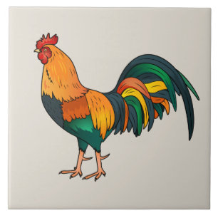 Animated Rooster Tile