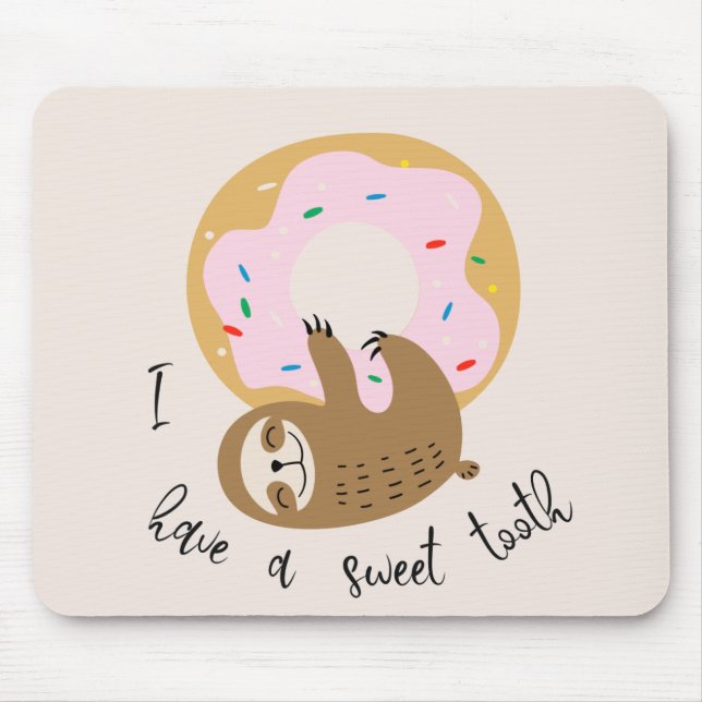 Animated Sloth Mouse Mat (Front)