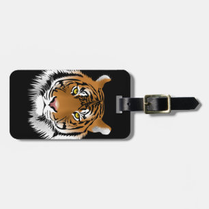 Animated Tiger Face Luggage Tag