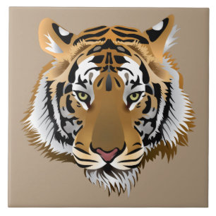 Animated Tiger's Face Tile