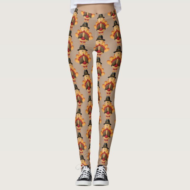Animated Turkey Leggings (Front)