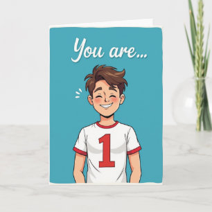 Animated You Are Number One Card