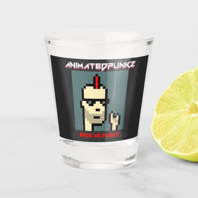 AnimatedPunkz - Rare OG - Rock n Roll #463 Shot Glass (Front)