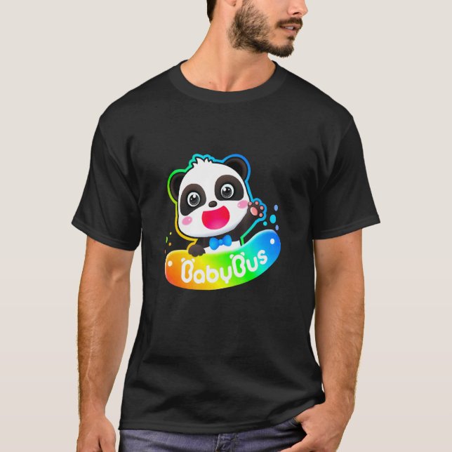 Animation Cute Panda Bear Dancing Music Kids T-Shirt (Front)