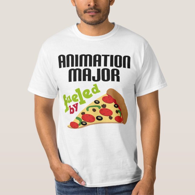 Animation Major Gift (Pizza) T-Shirt (Front)