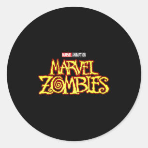 Animation Zombies Tv Series Logo  Classic Round Sticker