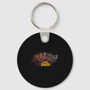 Animation Zombies Undead Heroes And Villains  Key Ring