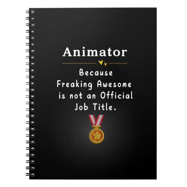 Animator Notebook (Front)