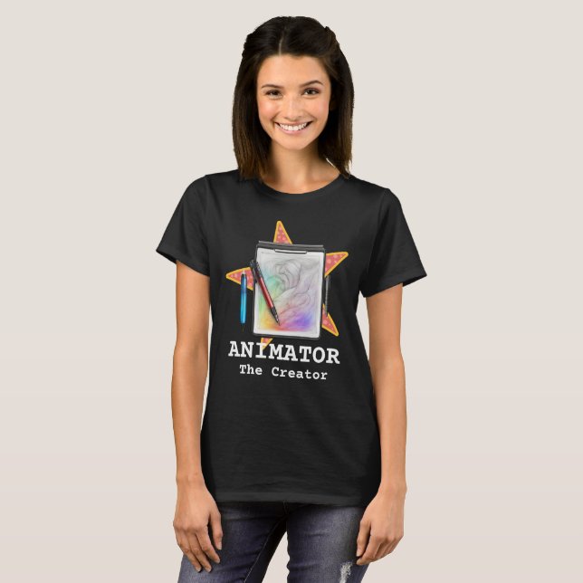 Animator - The Creator Women's Dark T-Shirt (Front Full)