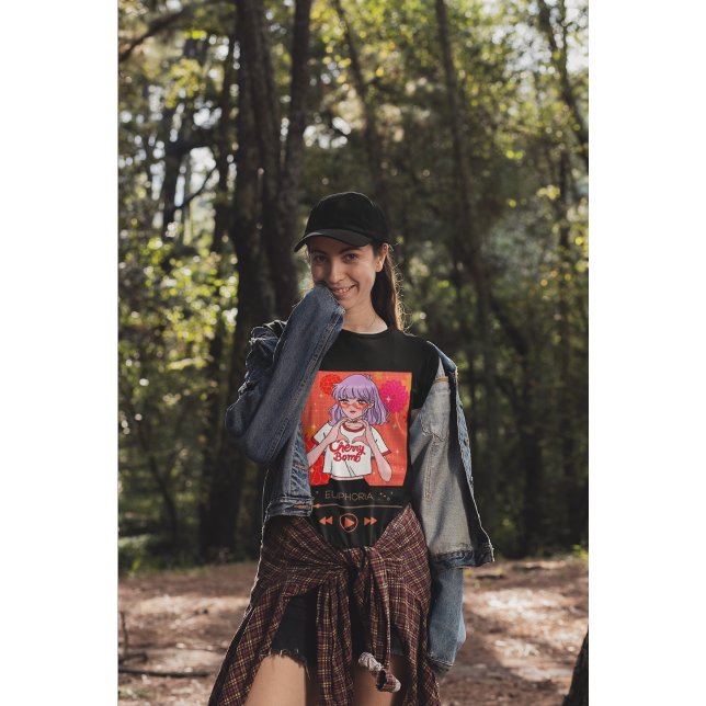 Anime Aesthetic Girl "Cherry Bomb" Euphoria Music  T-Shirt (Creator Uploaded)