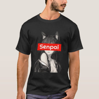 Anime Aesthetic Girl Japanese Foxy Sexy Cat Ears L T-Shirt