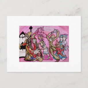 Anime Alice in Wonderland Postcard