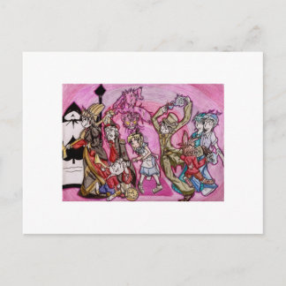 Anime Alice in Wonderland Postcard