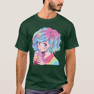 Anime And Boba Bubbleea family T-Shirt