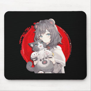 Anime and Cats Lover Japanese Manga kawaii Otaku G Mouse Mat