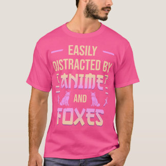 Anime And Foxes Kawaii Anime Lover Japanese Otaku T-Shirt