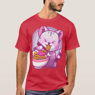 Anime and Kawaii with Kitten or Pastel Goth Ramen T-Shirt