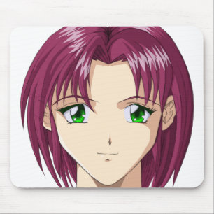 Anime and Manga Faces Mouse Mat