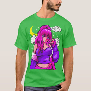 anime and Manga girl Japanese Japan design T-Shirt