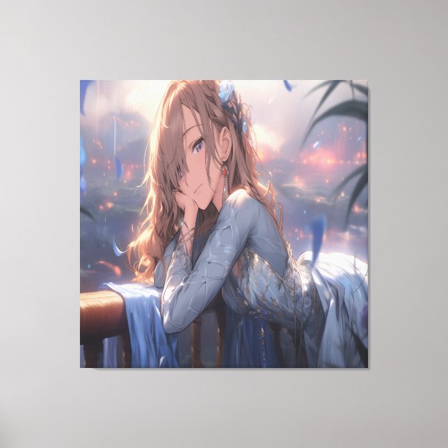 Anime Art. Canvas Print (Front)
