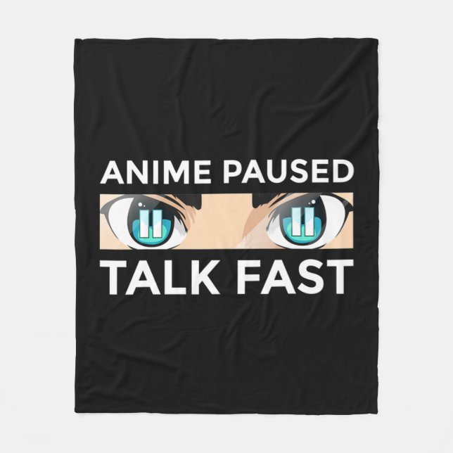 Anime Art For Men Women Teen Girls Anime Merch Ani Fleece Blanket (Front)