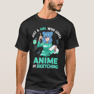 Anime Art For Women Teen Girls Men Anime Merch Ani T-Shirt
