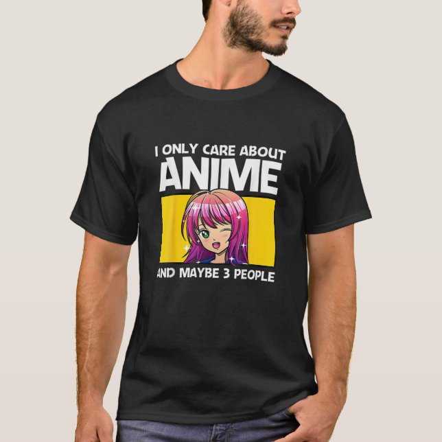 Anime Art For Women Teen Girls Men Anime Merch Ani T-Shirt (Front)