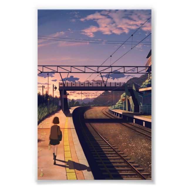 Anime art postcard photo print (Front)