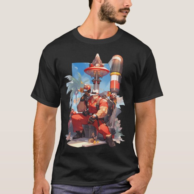 Anime Artwork of Safe Guard T-Shirt (Front)