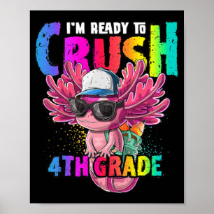 Anime Axolotl Waifu Who Love Anime Ramen And Sketc Poster