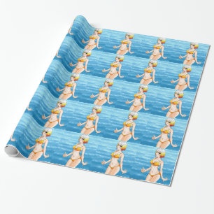 Anime Bikini Girl Wrapping Paper