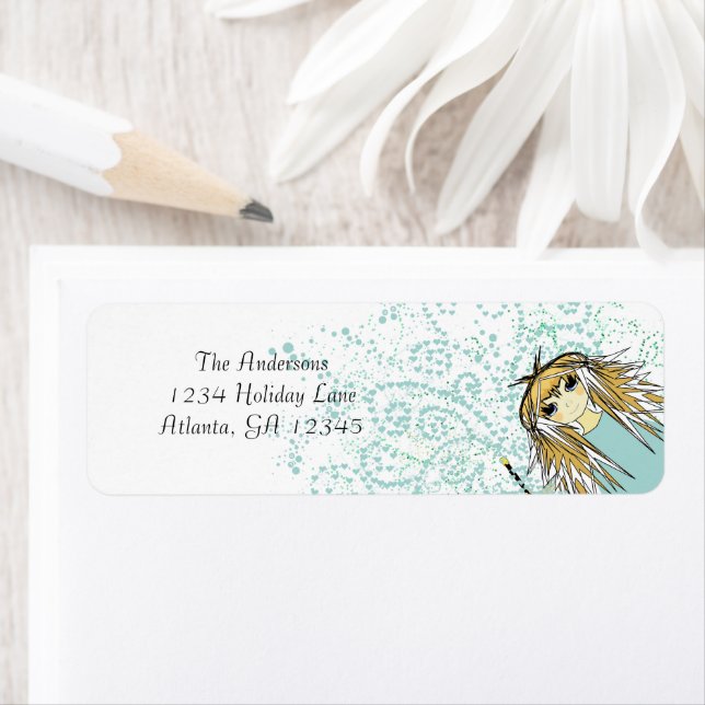 Anime Birthday Party Invitation Return Address (Insitu)