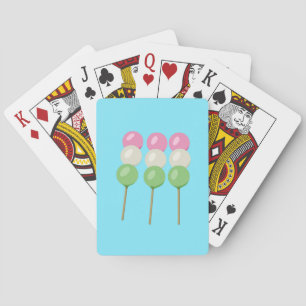 Anime Blue Pastel Dango Classic Playing Cards