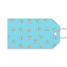 Anime Blue Pastel Dango Gift Tag