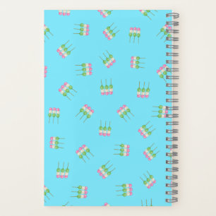 Anime Blue Pastel Dango Spiral Notebook